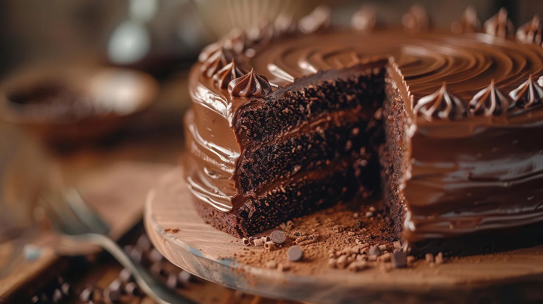 Double Dark Chocolate Decadence Cake