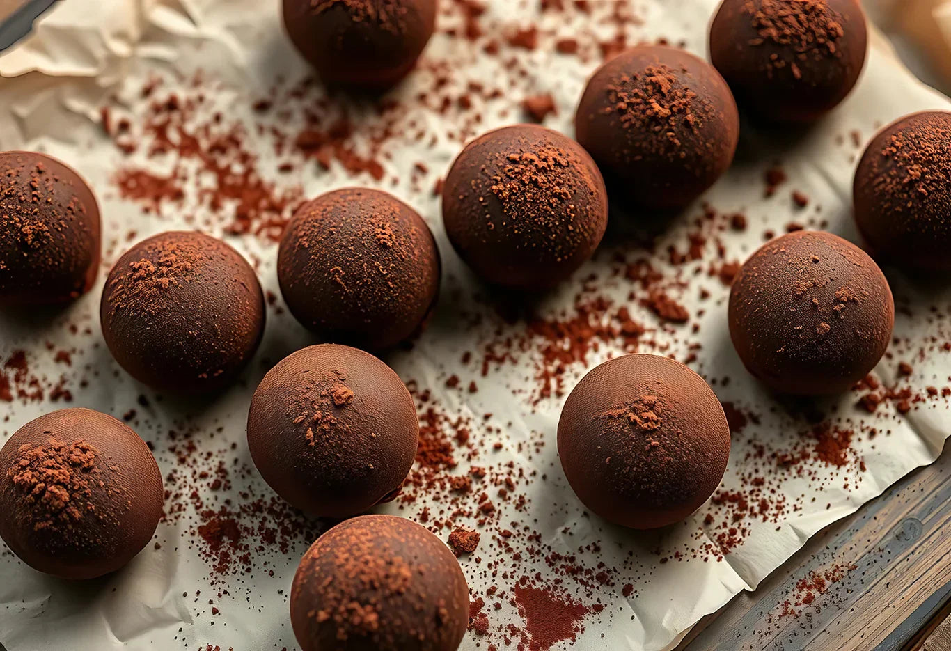 Dark Chocolate Rustic Ganache Truffles