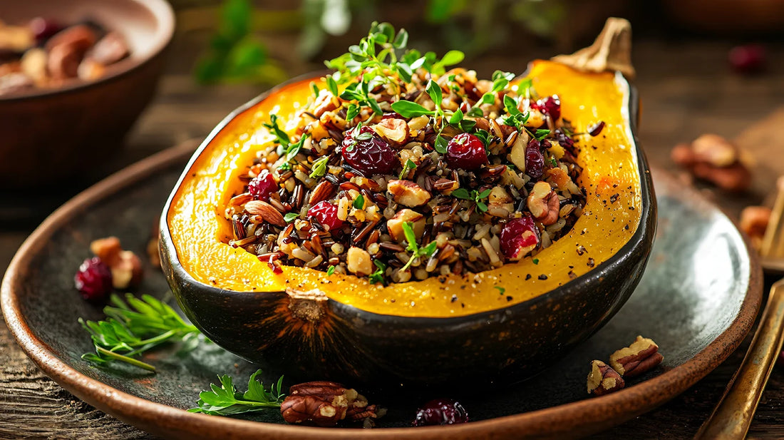 Stuffed Kabocha Squash: Kathryn Hall & Jennifer Brown's Holiday Pairing