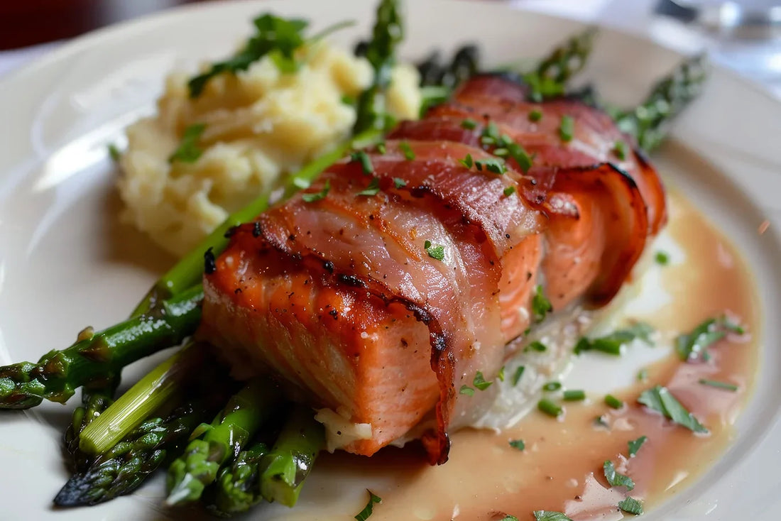 Pancetta Wrapped Passmore Ranch Sturgeon