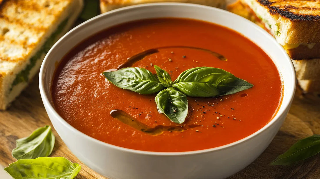 Tomato Caramelized Onion & Basil Soup