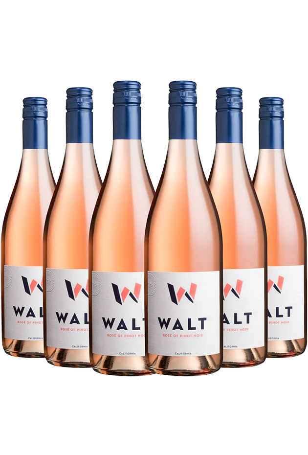 Image of 6 bottles of 2023 WALT Rose of Pinot Noir